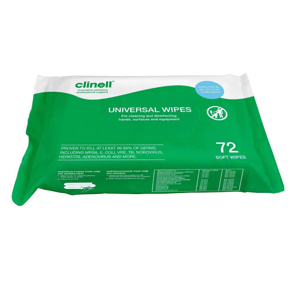 Clinell Universal Wipes 72